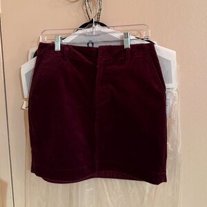 GAP Burgundy Mini Skirt
